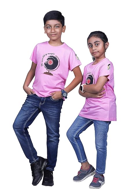 Unisex Music World Print Cotton Modal T...