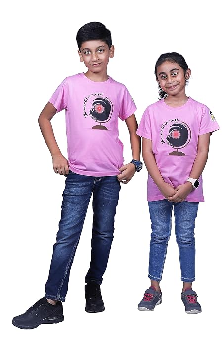 Unisex Tshirt | Made of Super Combed Cotton-Modal Natural Fiber Better Than 100% Cotton| Soft & Breathable Fabric| Unique Digitally Printed Design |Vibrant Colour | Music World