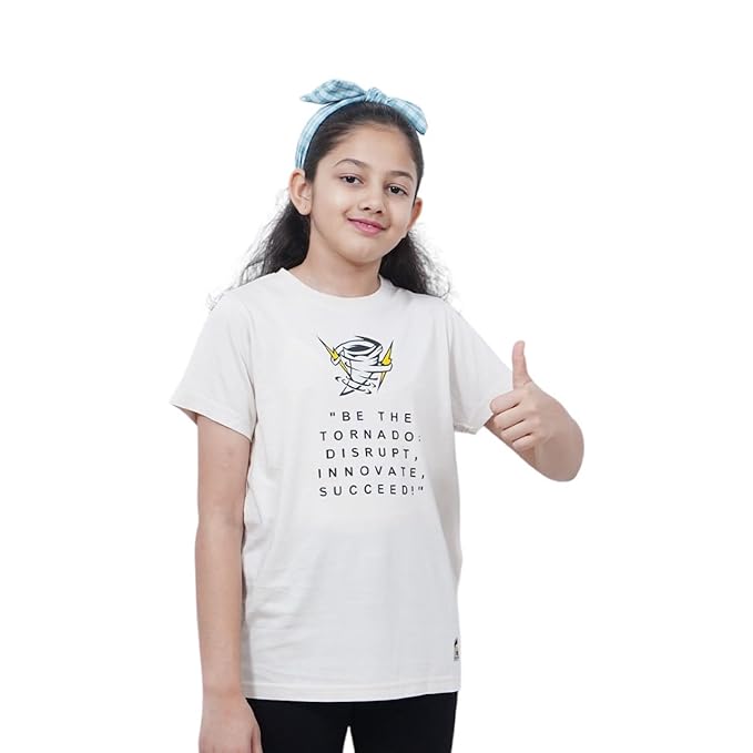 Unisex Kids T-Shirt,Multi-Color Cotton-Modal Blend – Softer & More Breathable Than 100% Cotton | Tornado Disrupt Digital Print, Boys & Girls (All Ages)