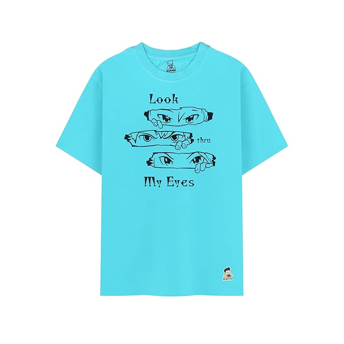 Kids Look Thru My Eyes Print Cotton Modal T Shirt Breathable
