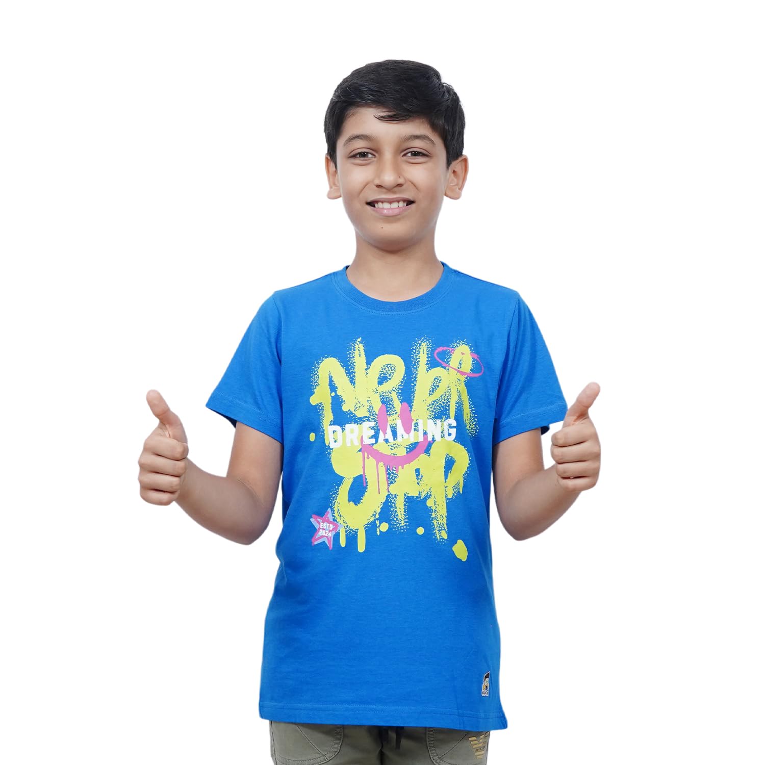 Kids’ Unisex T-Shirt (Dark Blue) – “Neve...