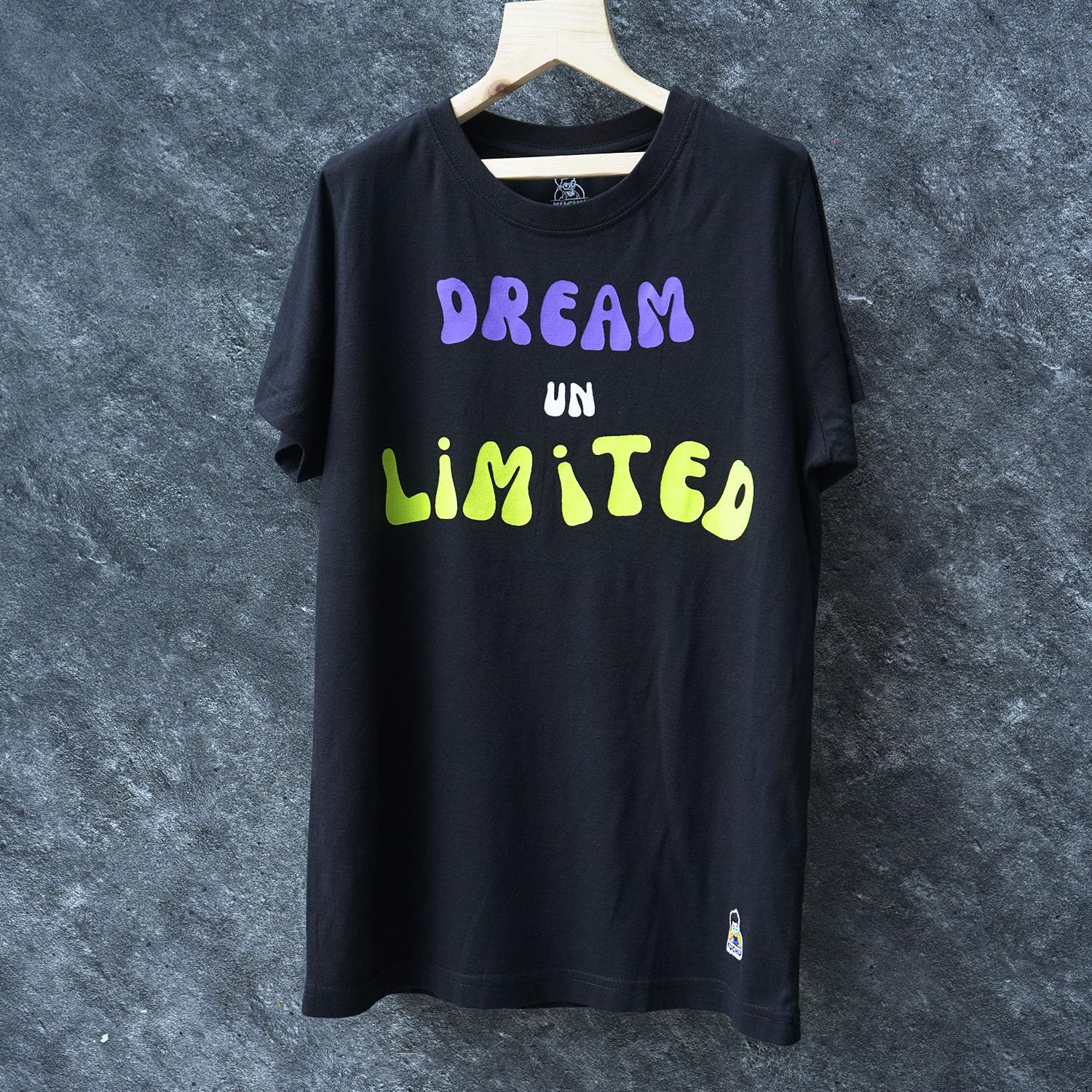 Kids’ Unisex T-Shirt for 10-11 Years – Purple “Dream Unlimited” Digital Print | Soft Cotton-Modal Blend, Breathable, Comfortable & Durable Casual Wear for Boys & Girls