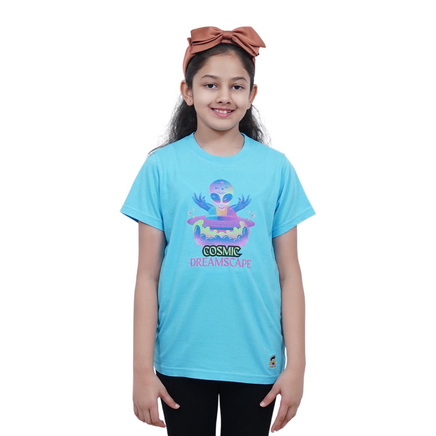 Kids Cosmic Graphic Cotton Modal T Shirt...