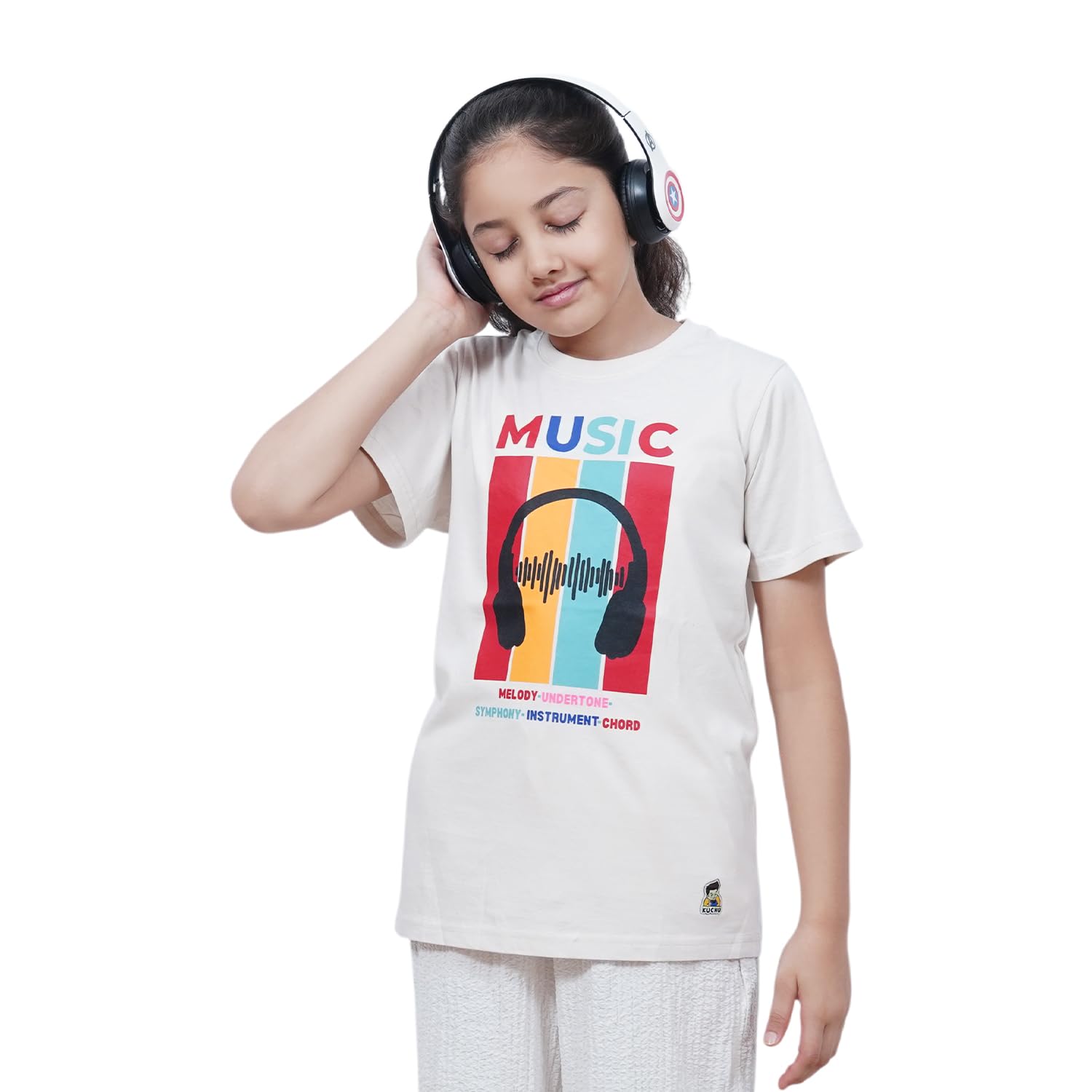 Kids Music Graphic Cotton Modal T Shirt Breathable Casual Tee