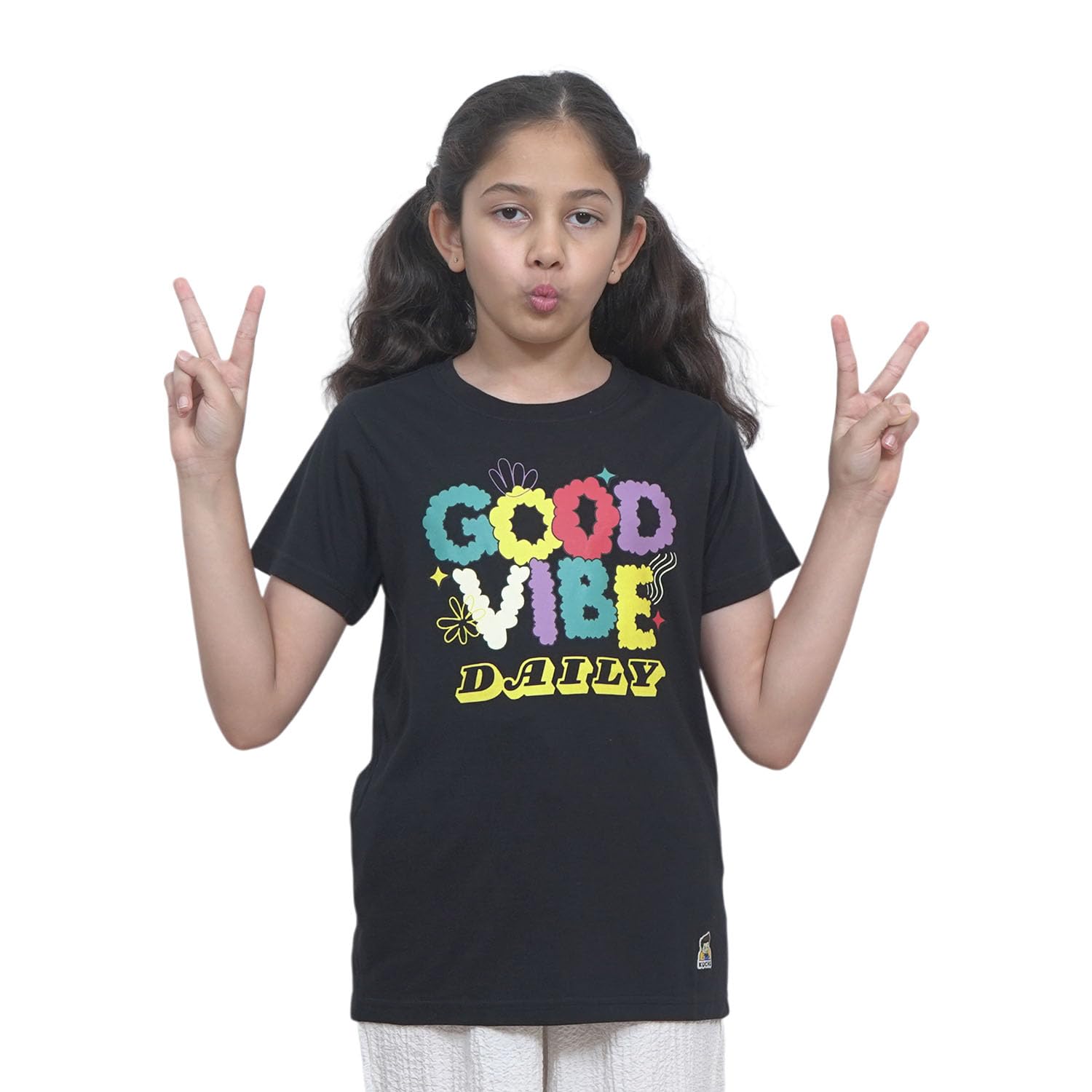 Kids Good Vibes Cotton Modal T Shirt Sof...