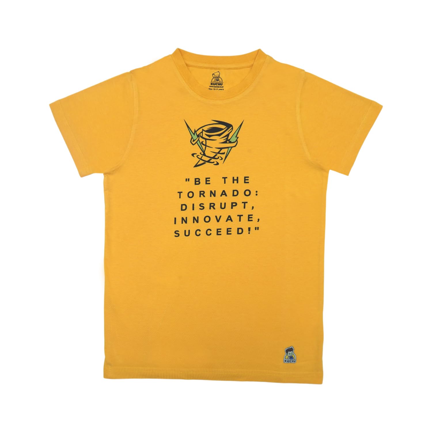 Kids’ Unisex T-Shirt  | “Tornado” Graphic Digital Print | Soft Cotton-Modal Blend | Breathable, Comfortable & Stylish Casual Top for Boys & Girls