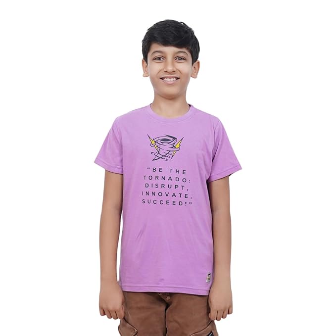 Unisex Tornado Graphic Cotton Modal T Shirt Breathable Kids