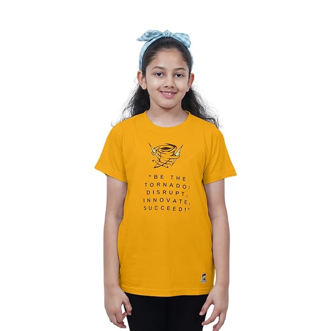 Unisex Kids T-Shirt,Multi-Color Cotton-Modal Blend – Softer & More Breathable Than 100% Cotton | Tornado Disrupt Digital Print, Boys & Girls (All Ages)