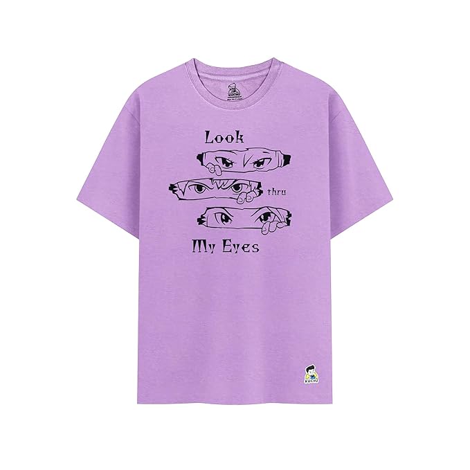 Kids’ Unisex T-Shirt “Look Thru My Eyes” Digital Print | Cotton-Modal Blend | Super Soft, Breathable, Lightweight & Durable Casual Wear for Boys & Girls