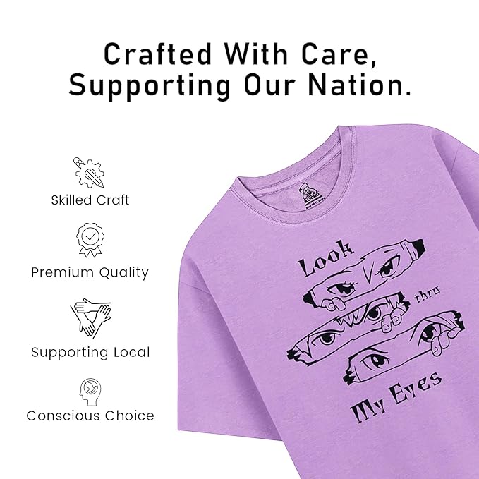 Kids Look Thru My Eyes Cotton Modal T Shirt Lightweight