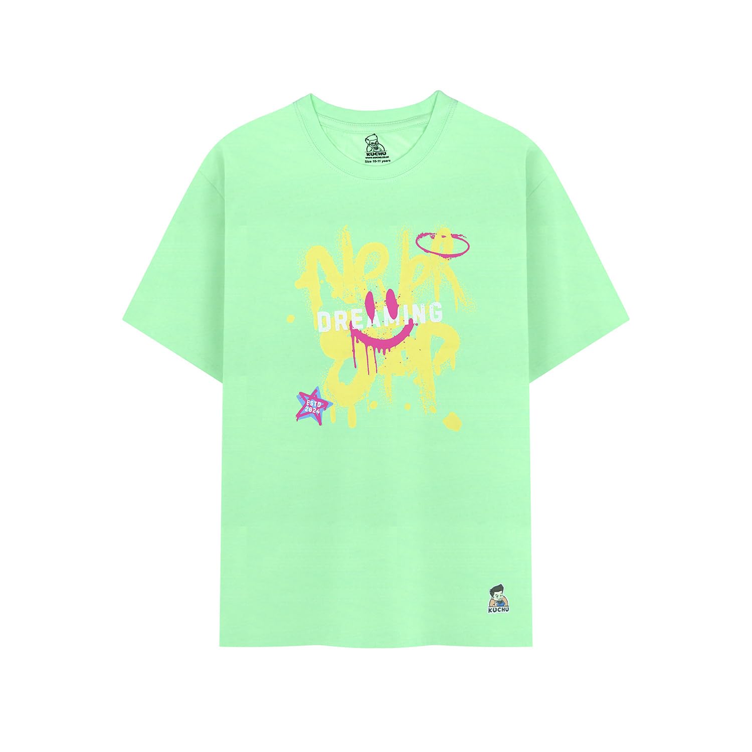 Kids Dark Blue Never Stop Dreaming Cotton Modal T Shirt