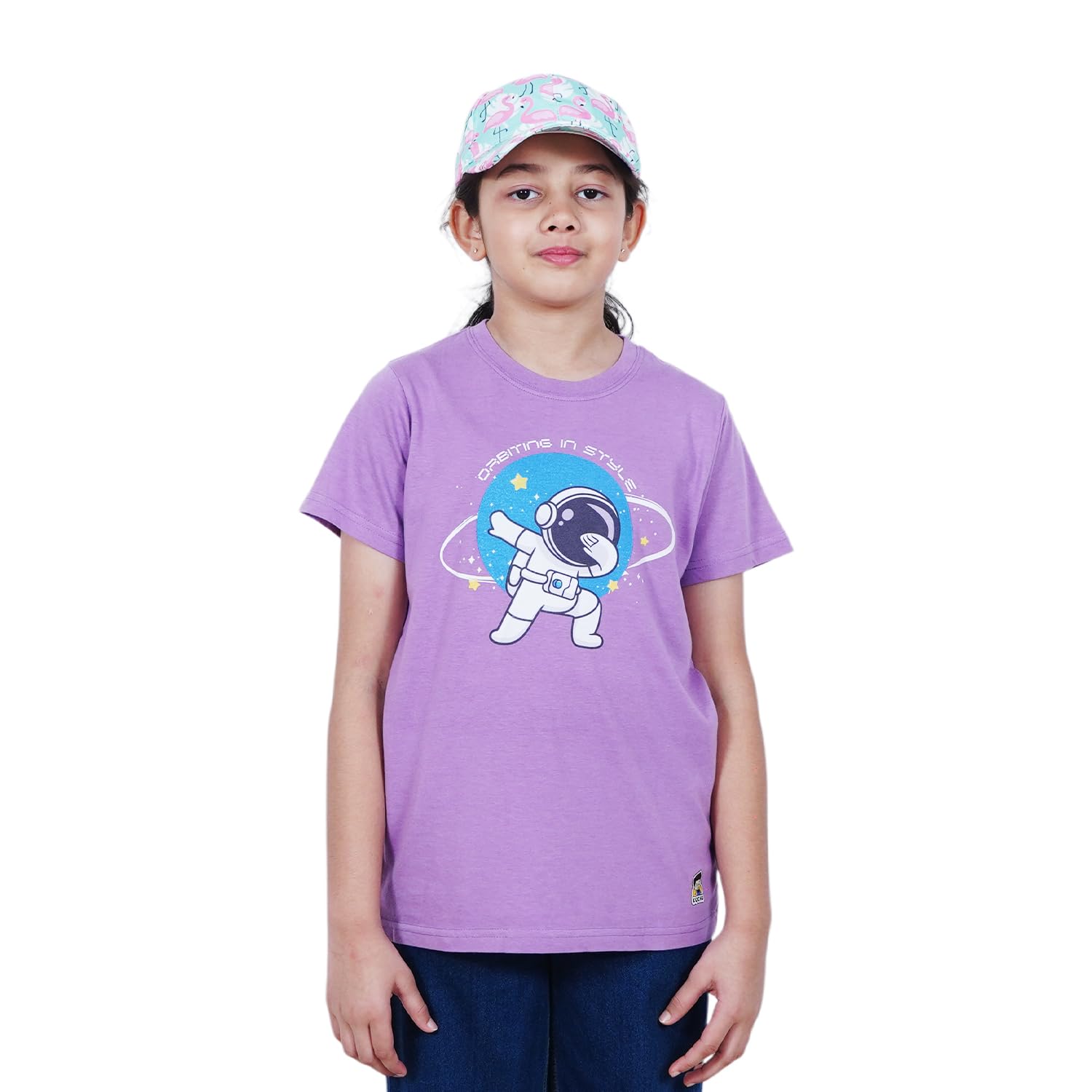 Kids Orbiting Space Graphic Cotton Modal...