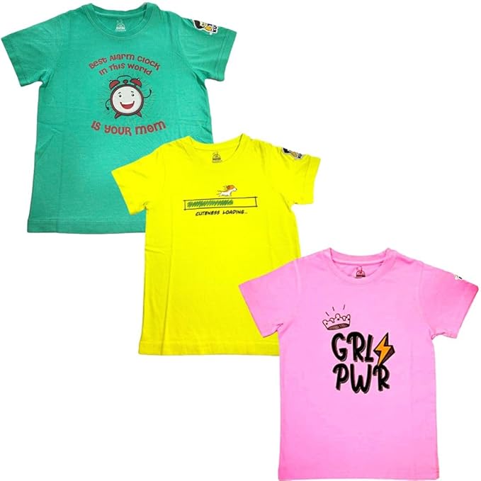 Unisex Kids Cotton Modal Graphic T Shirt...