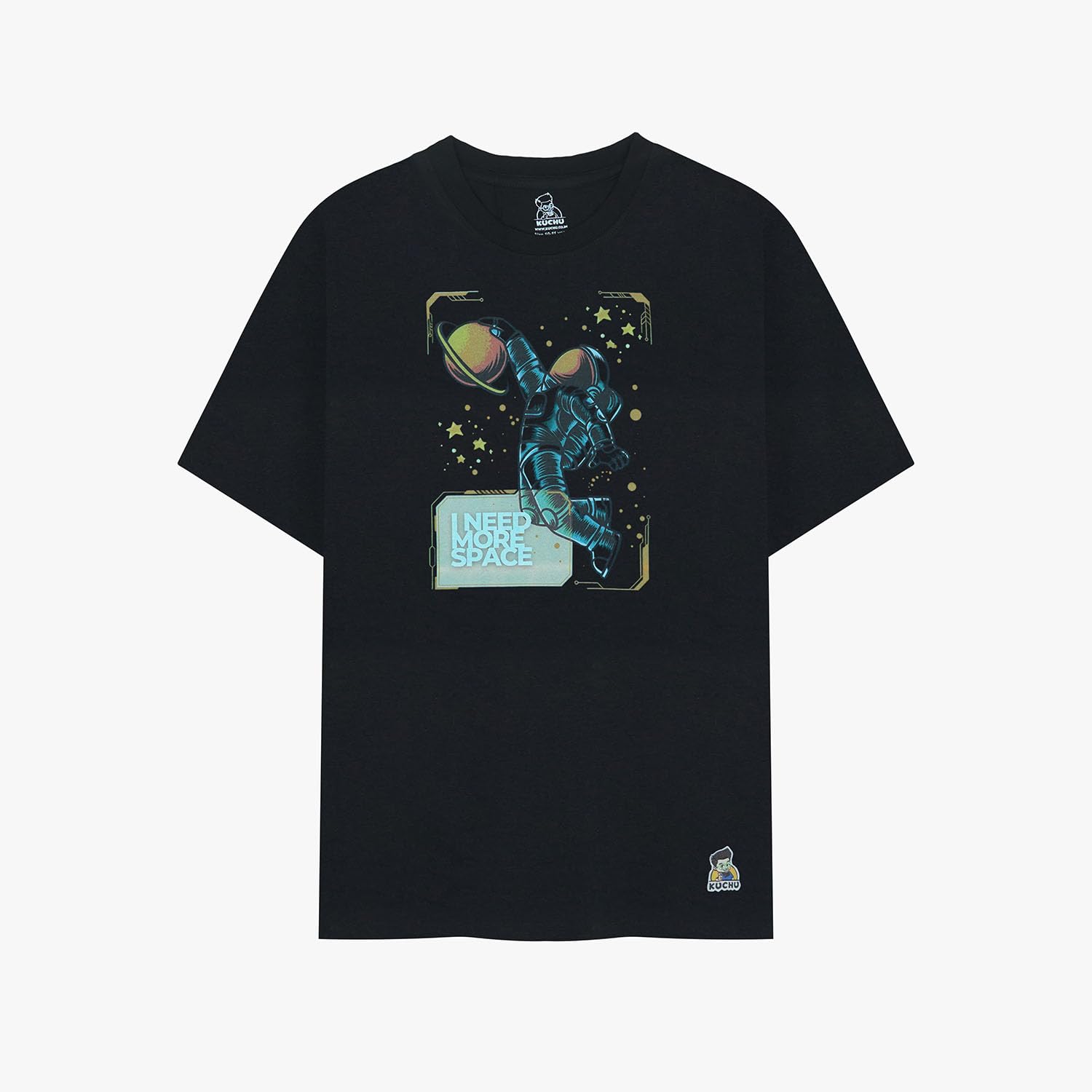Kids’ Unisex T-Shirt “More Space” Digital Print | Premium Cotton-Modal Blend | Soft, Breathable & Durable Casual Wear for Boys & Girls