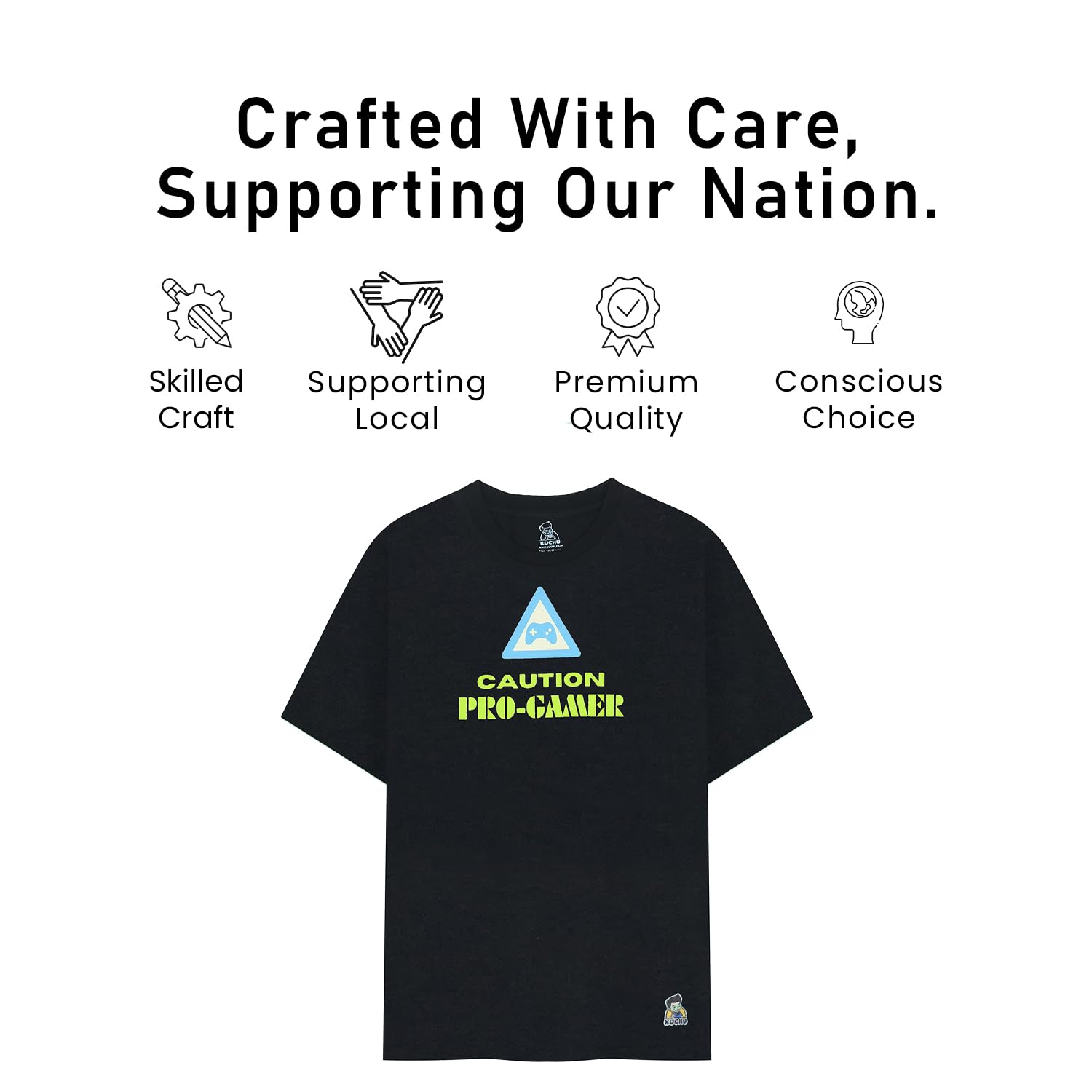 Kids’ Unisex T-Shirt| “Progamer” Digital Print | Ultra-Soft Cotton-Modal Blend | Breathable, Lightweight & Durable Casual Wear for Boys & Girls