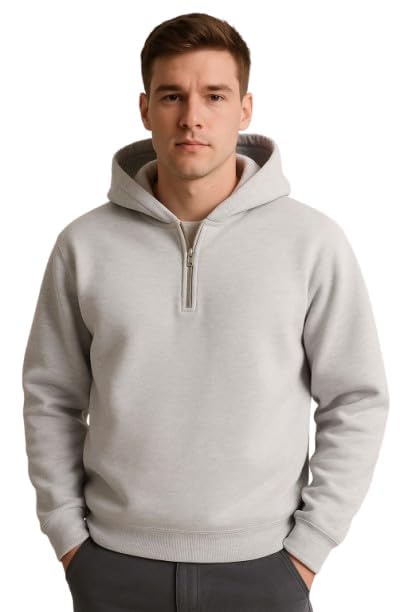 Men Soft-Fleece Gym Pullover I Ultra-Warm Men's Athletic Cotton Hood for Men I Winter Workout Pullover I Stylish Sweatshirt for Gym, Running, Travel & Winter Wear