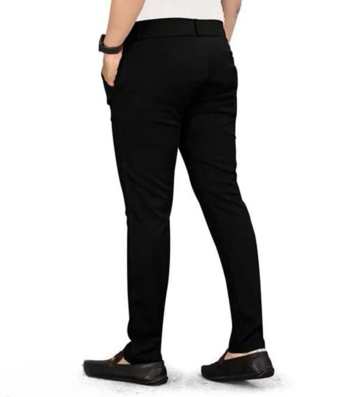 Men’s Slim Fit Stretchable Black Trouser