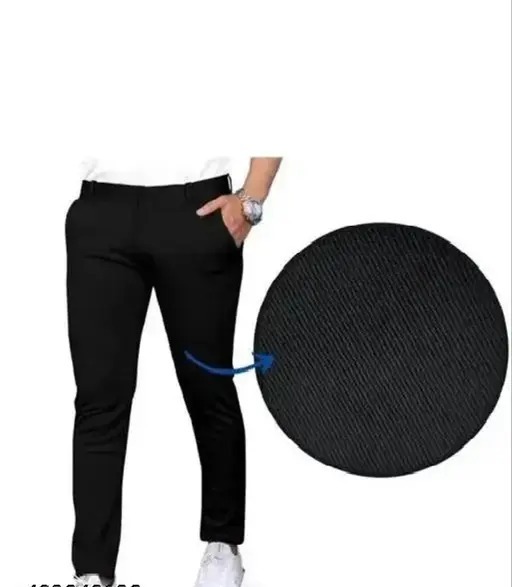 Men’s Slim Fit Stretchable Black Trouser