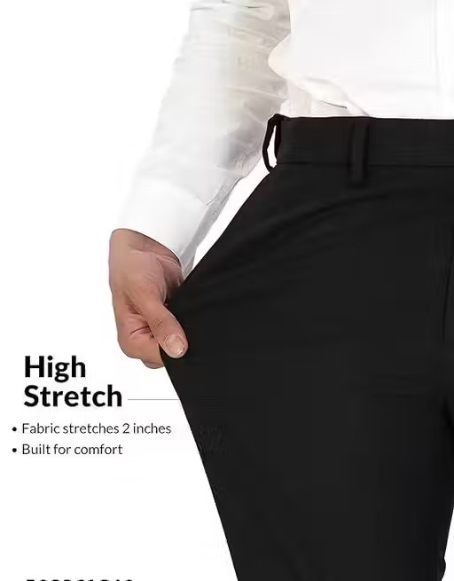 Men’s Slim Fit Stretchable Black Trouser