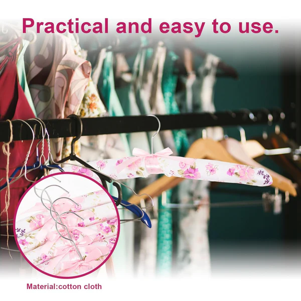 Premium Padded Floral Clothes Hanger for Delicates