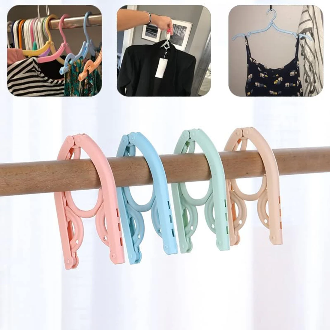 Portable Folding Travel Clothes Hanger Lightweight