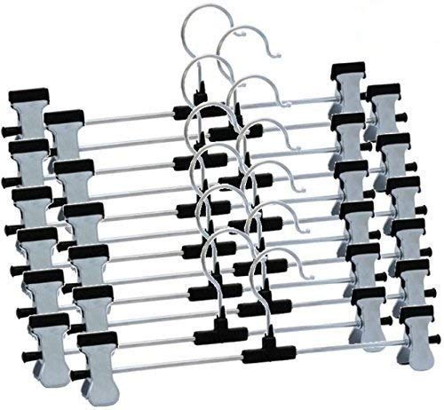 Anti Rust Adjustable Clip Hangers Pack of 12