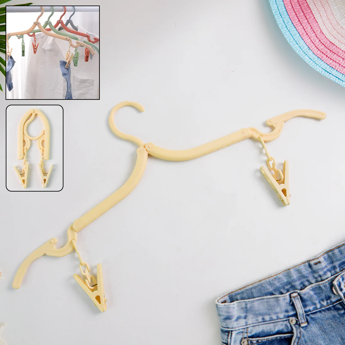 Multipurpose Foldable Clothes Hanger wit...