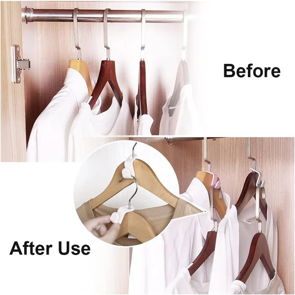 Multipurpose Plastic Hanger Hooks Set of 10