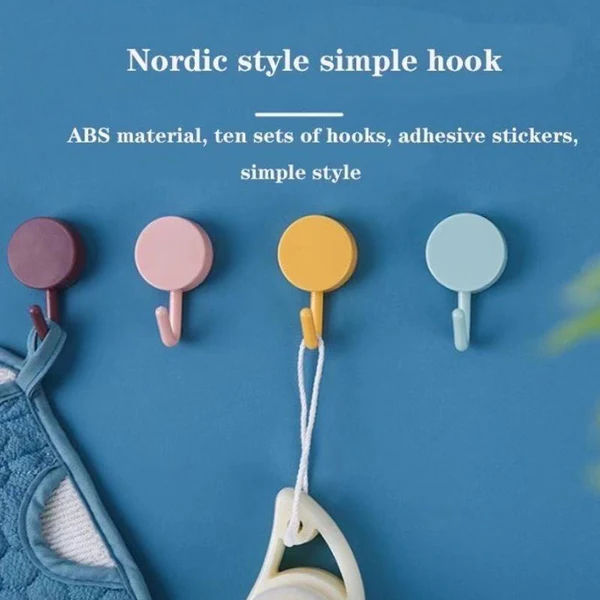 Heavy Duty Wall Hooks Set of 2 for Home Use