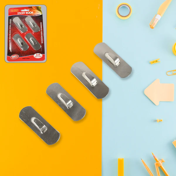 Stainless Steel Waterproof Self Adhesive Wall Hooks