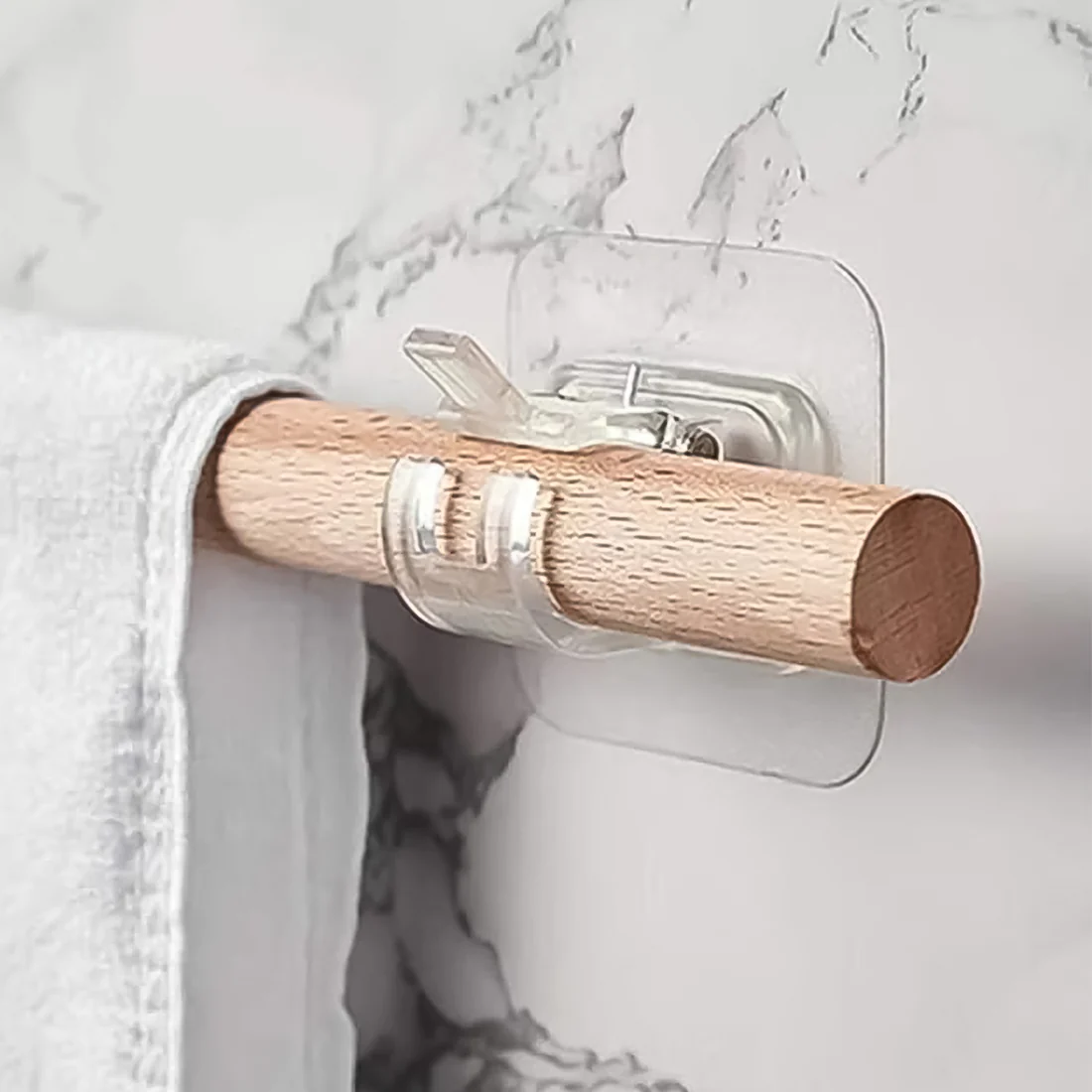 Transparent Self Adhesive Wall Clip with...