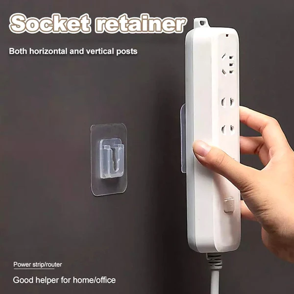 Adhesive Plastic Wall Hooks Heavy Duty One Pair