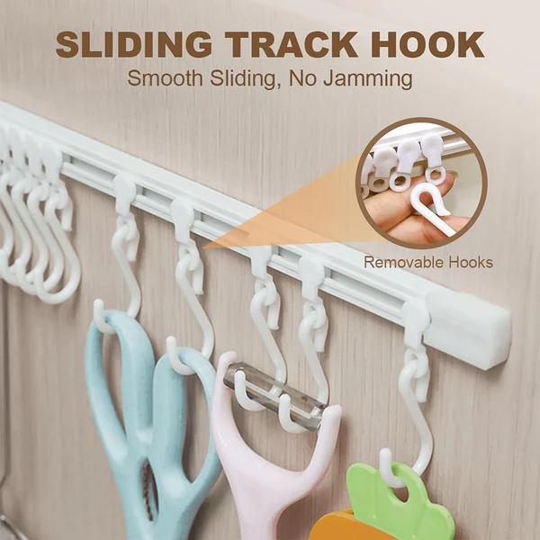 Wall Mounted Kitchen Storage Rack Organizer Set