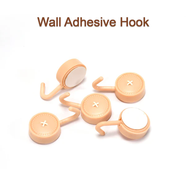 Self Adhesive Sticky Wall Hooks Set of 10 for Home Use