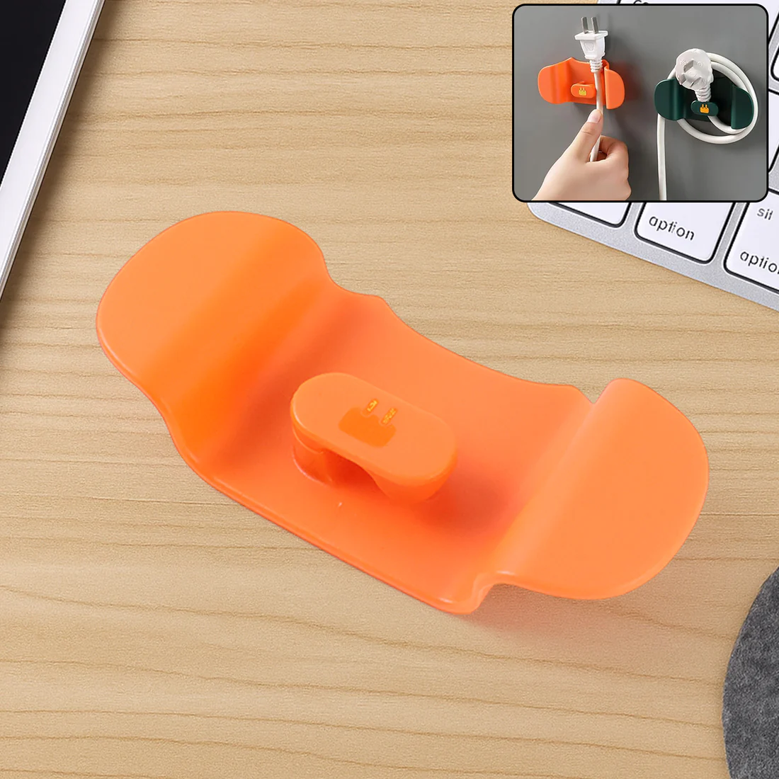 Wall Mounted Plug Holder Hook for Cable...