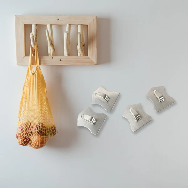 Self Adhesive Stainless Steel Hooks Waterproof Wall Hooks