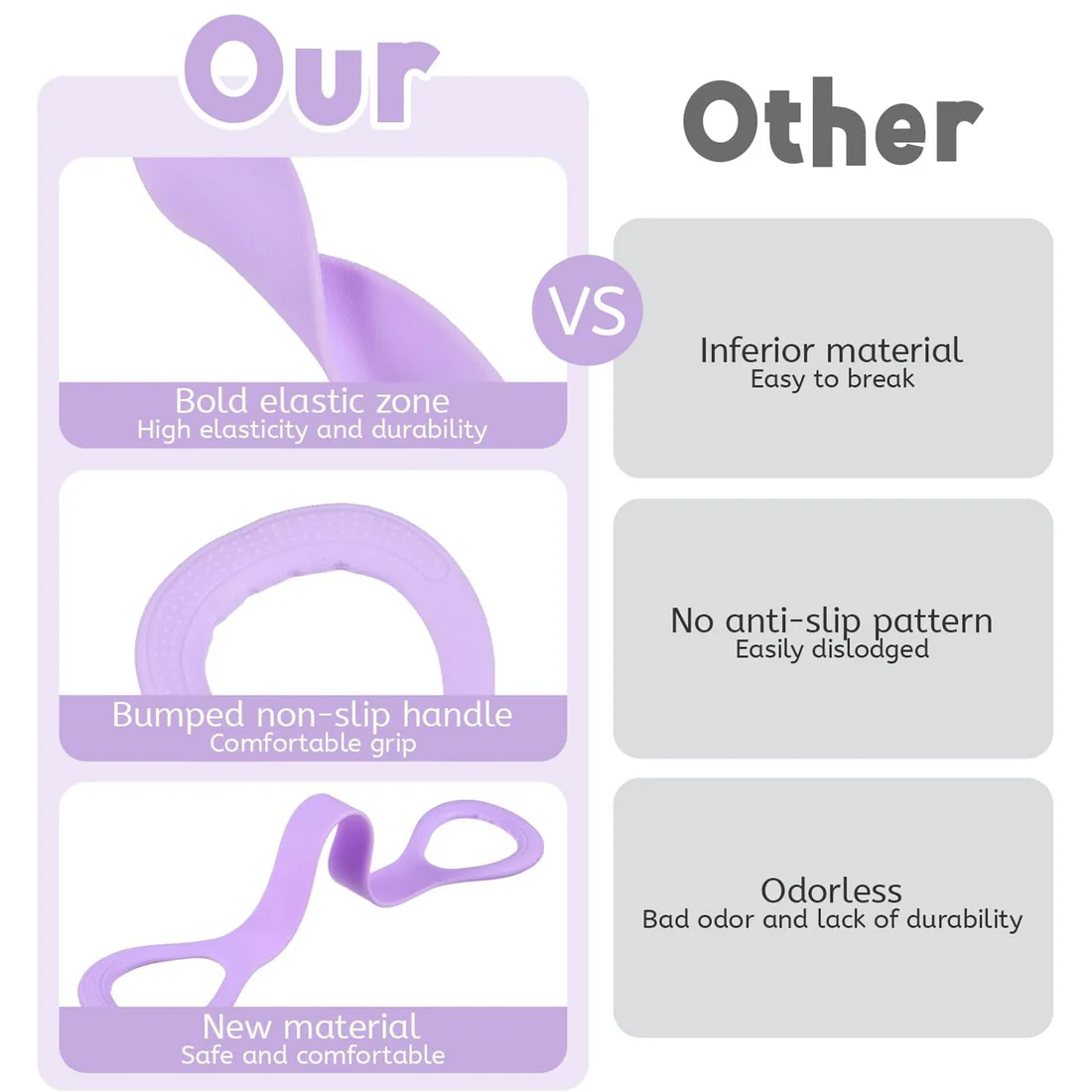 Silicone Resistance Band for Strength Training and Stretching