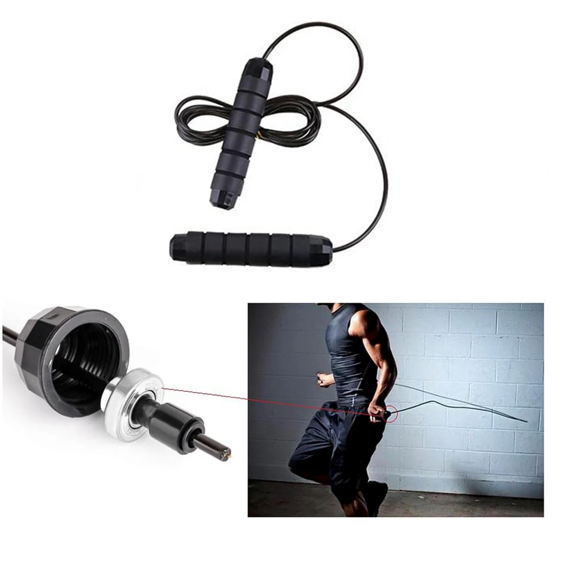 High Speed Skipping Rope with Soft Foam Grip Handles