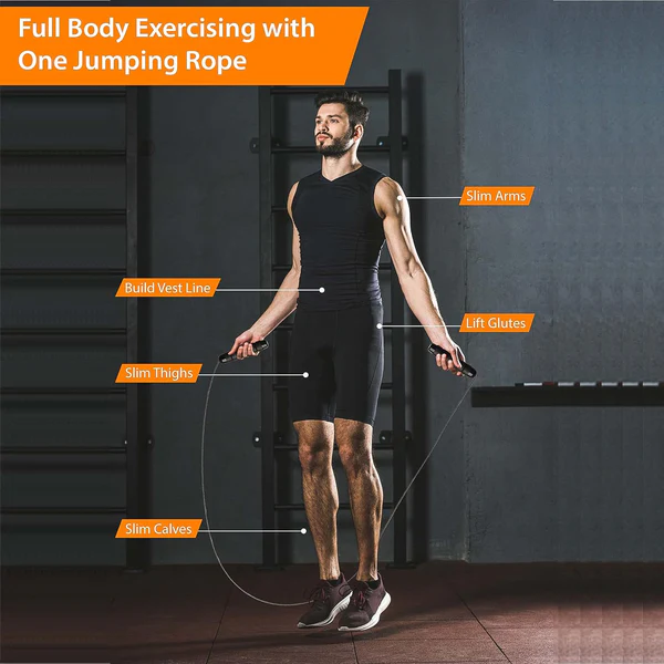 High Speed Skipping Rope with Soft Foam Grip Handles