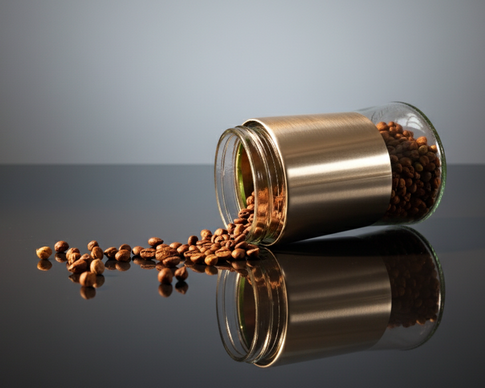 Steel Guard Glass Jar 550ml Airtight Kitchen Container