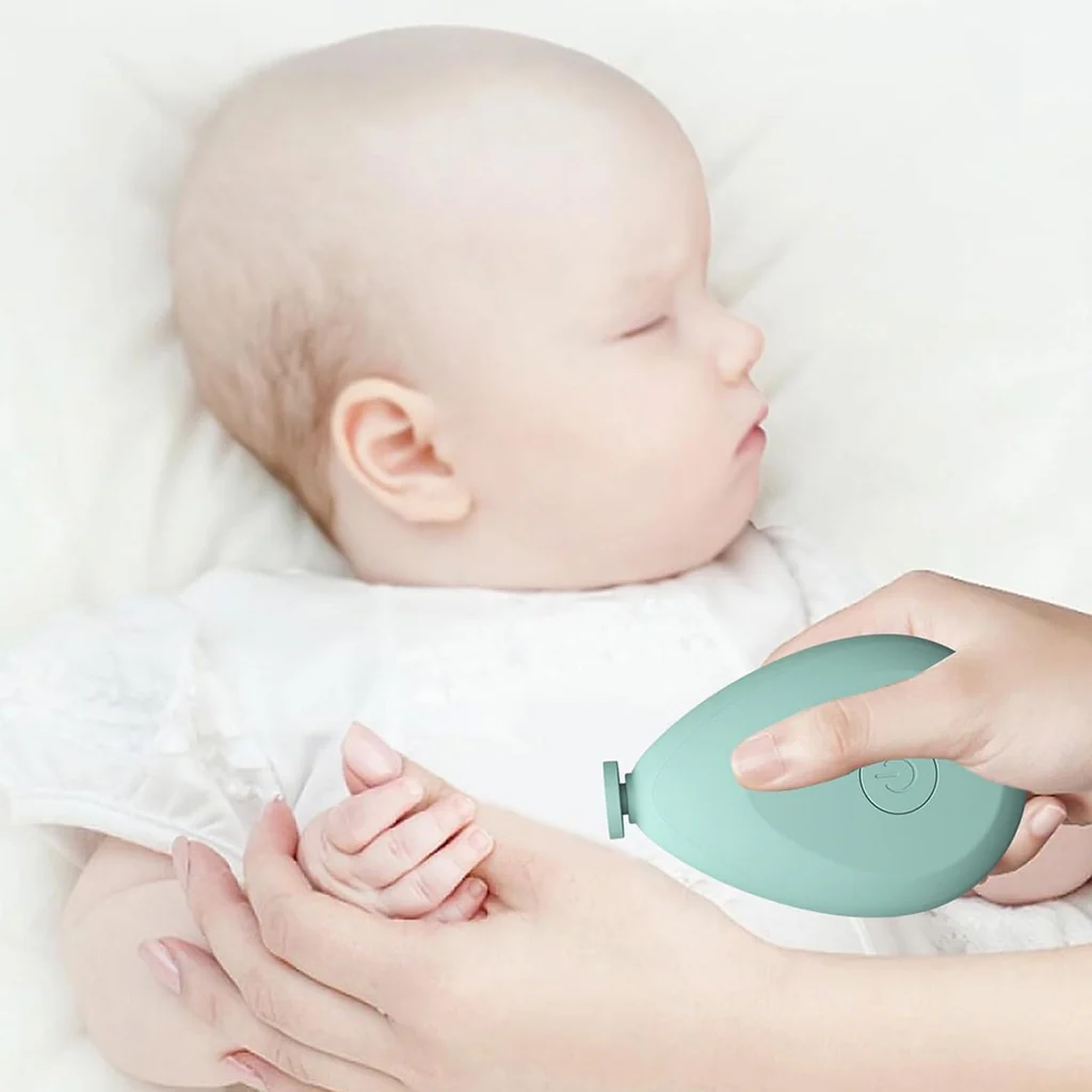 Electric baby nail grinder kit safe trimming with 4 heads