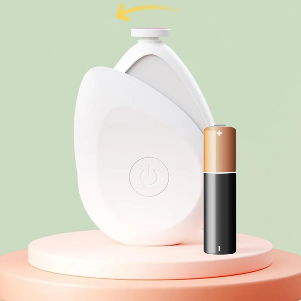 Electric baby nail grinder kit safe trimming with 4 heads