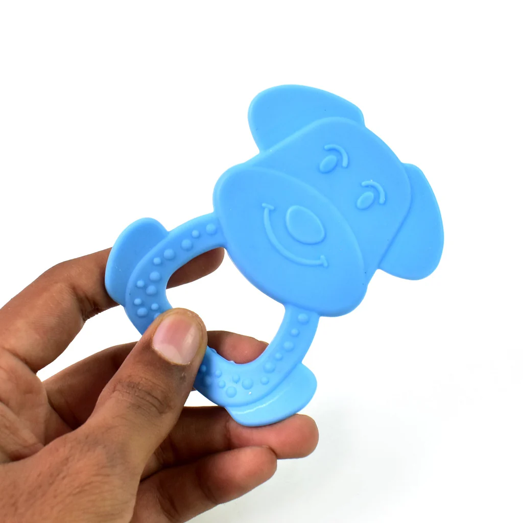 Soft silicone baby teether gentle chewin...