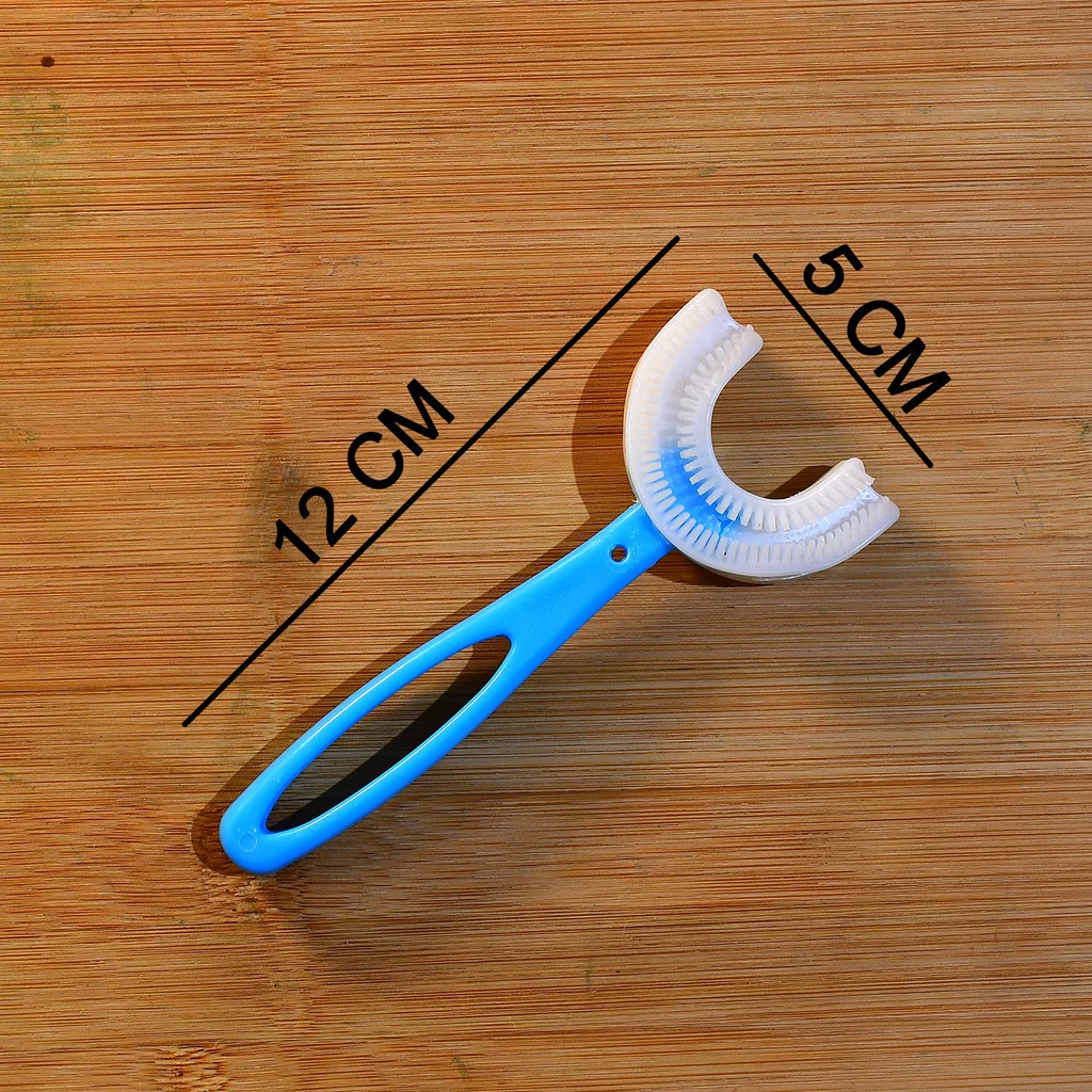 U Shape Silicone Toothbrush for Kids Age 2 to 6