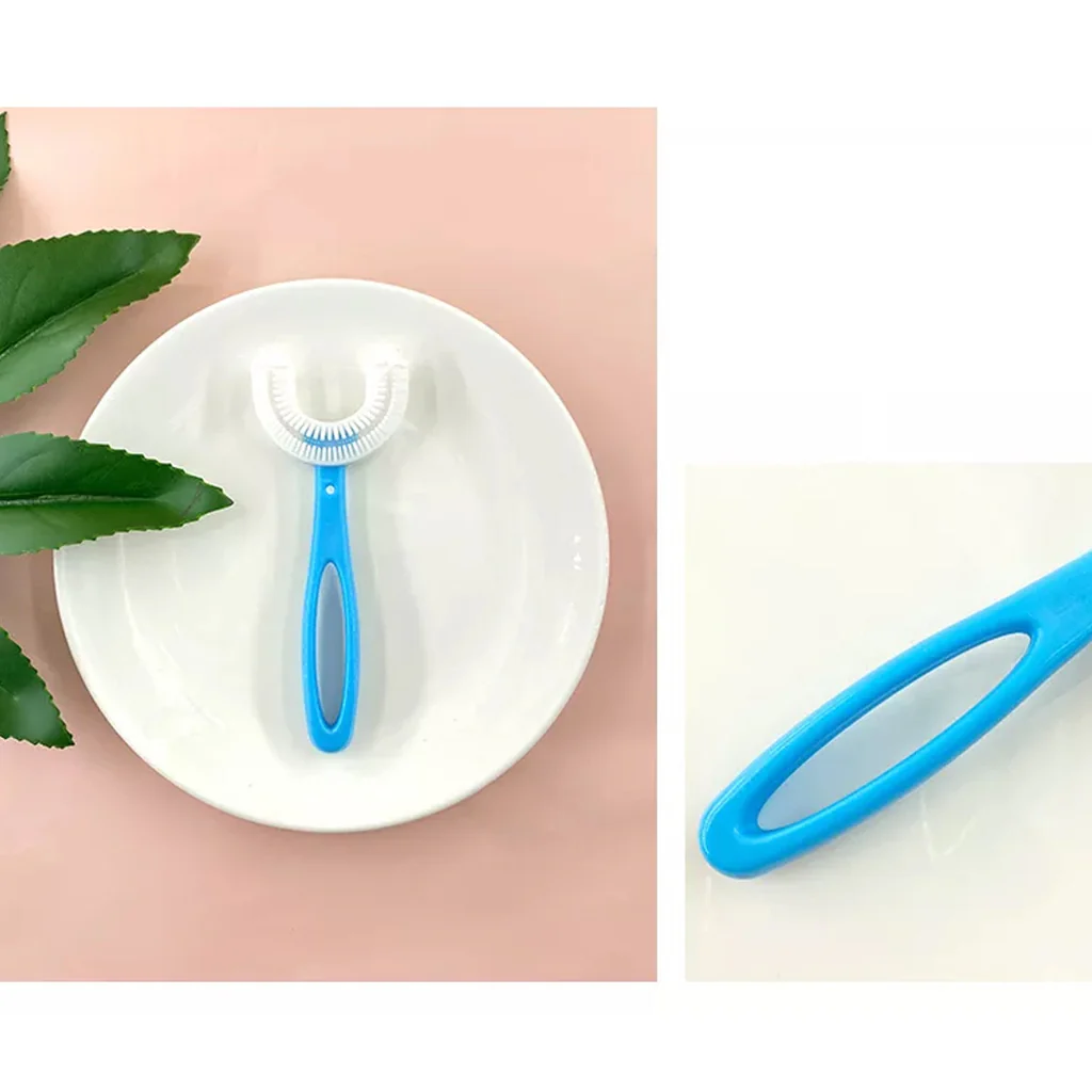 U Shape Silicone Toothbrush for Kids Age 2 to 6