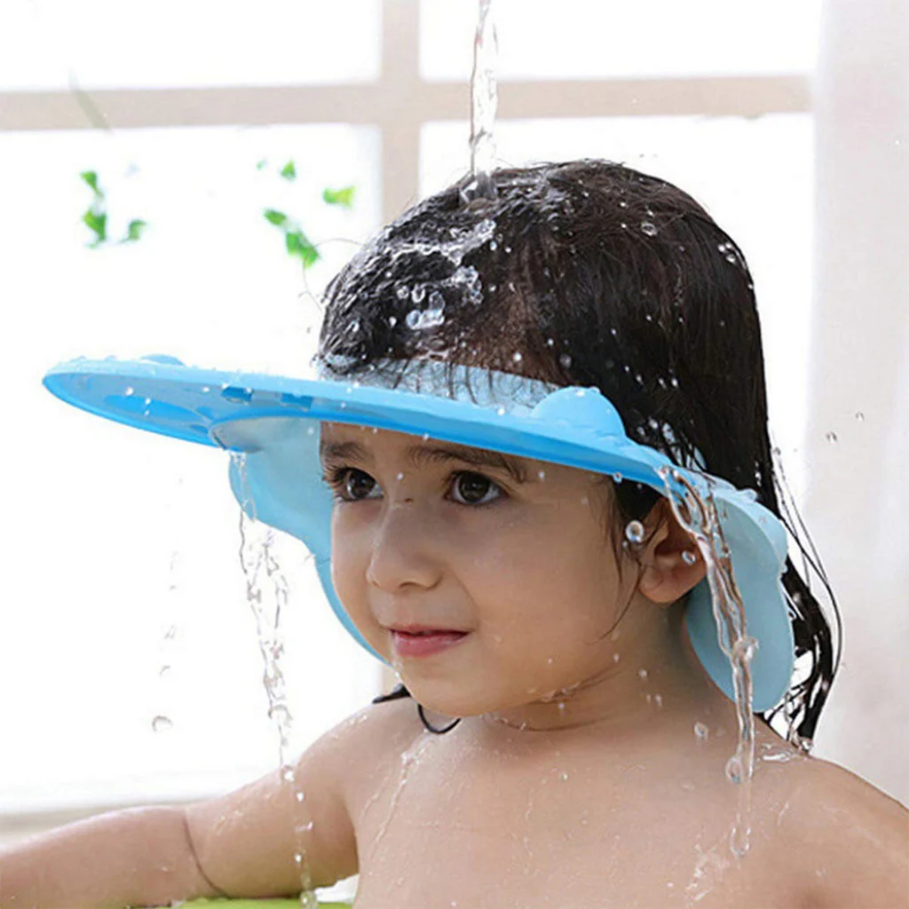 Soft Silicone Baby Shower Cap for Gentle Hair Wash
