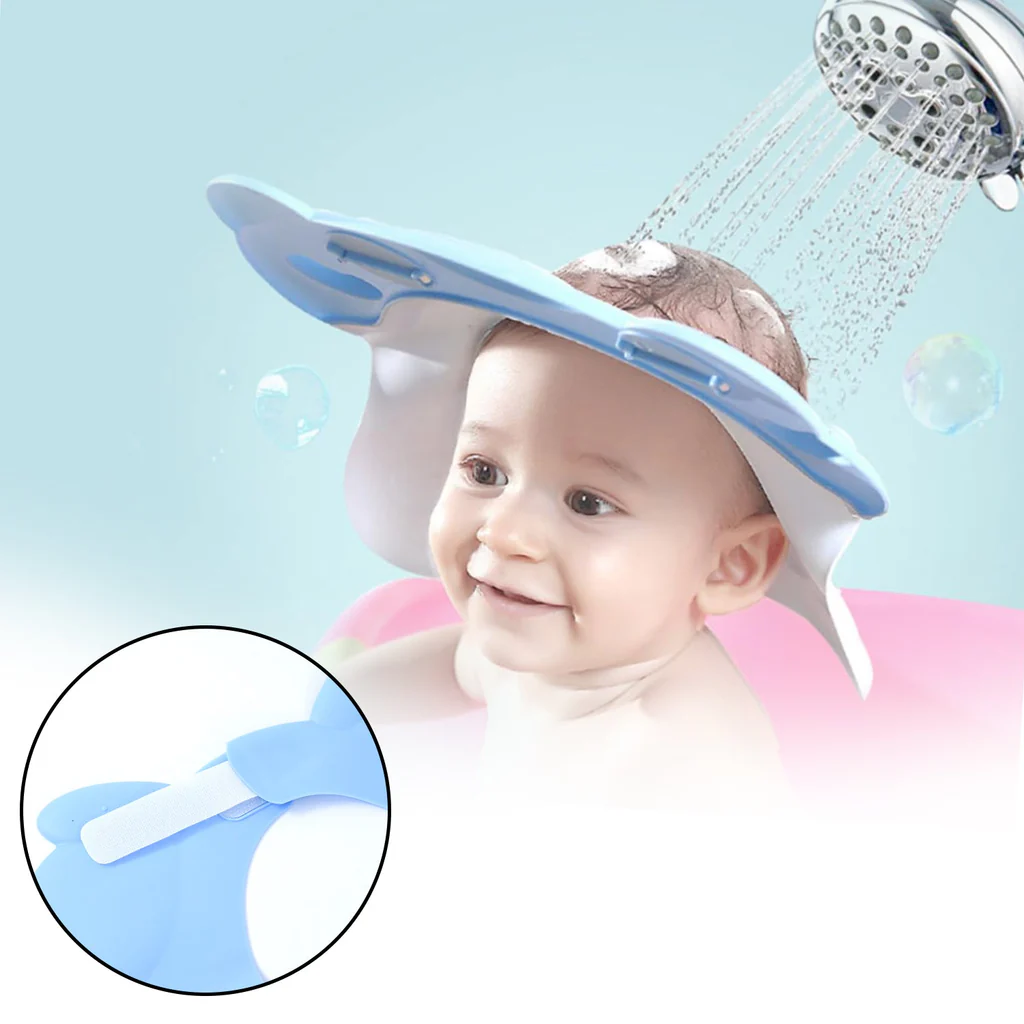 Soft Silicone Baby Shower Cap for Gentle Hair Wash