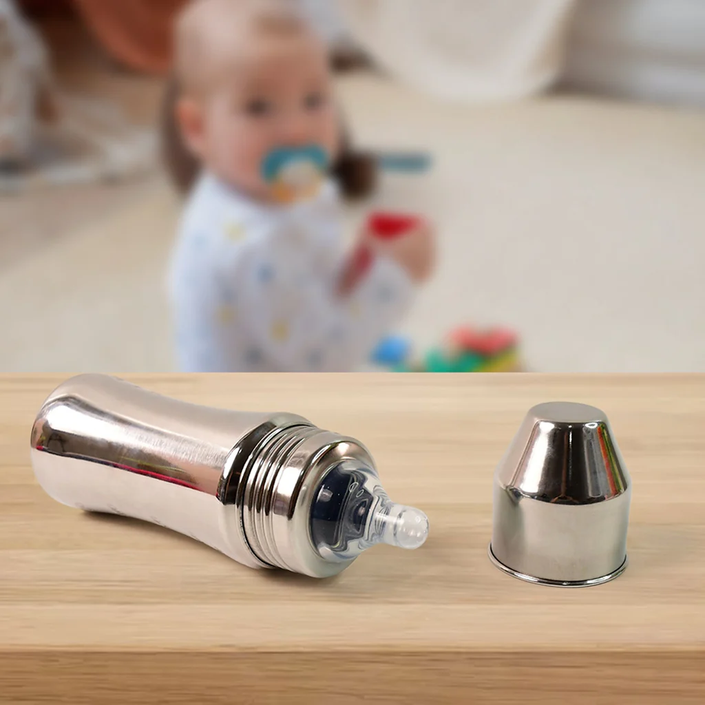 Stainless Steel Little Champ Baby Feeding Bottle 250 ML