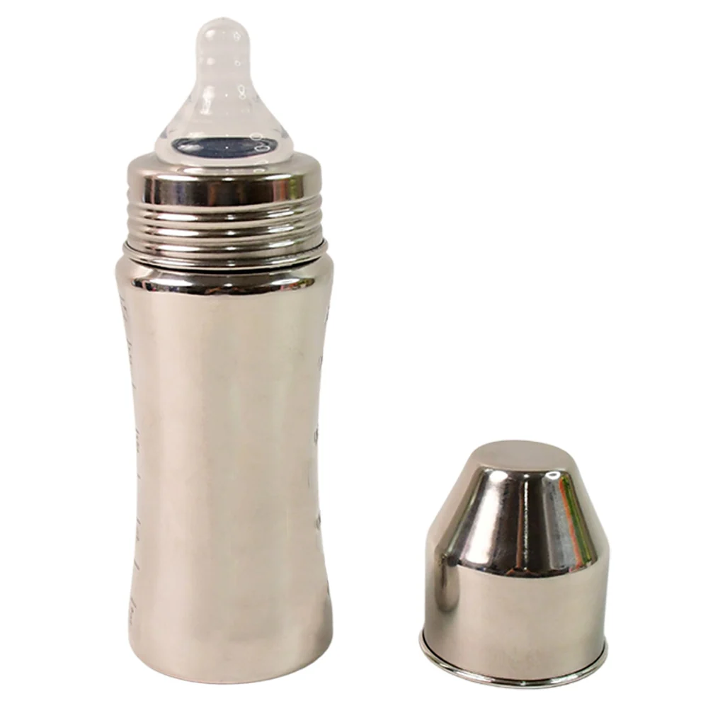 Stainless Steel Little Champ Baby Feeding Bottle 250 ML