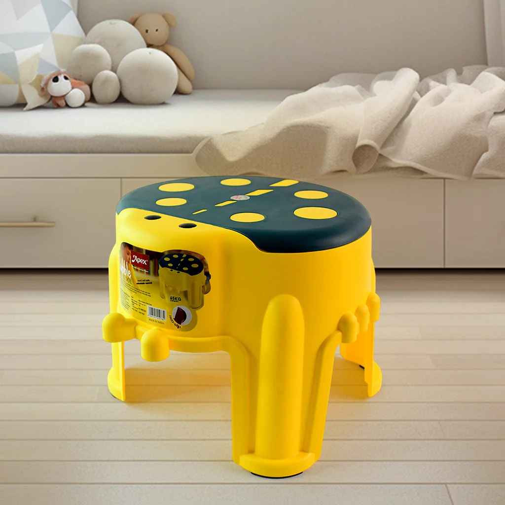 Plastic Kids Step Stool Durable Bubble Design Stool
